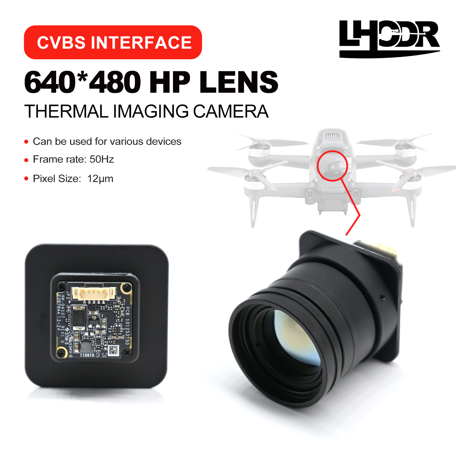 30mm 640x480 pix Drone thermal - Drone Camera Lens のレビューと価格