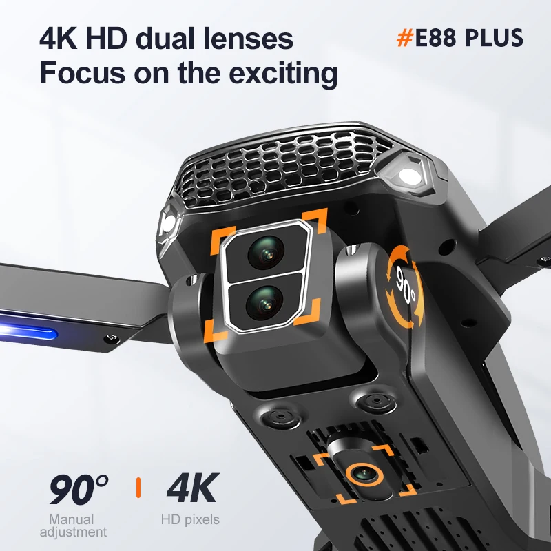 New E88 Plus Quadcopter Drone: - Drone Camera Hd のレビューと価格