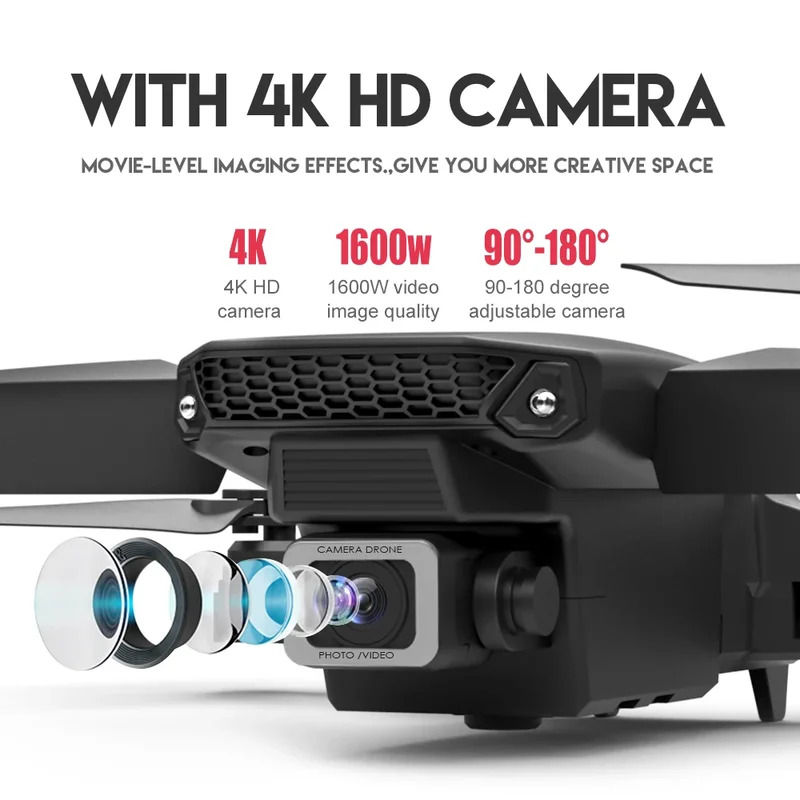 E88 ProIntelligent Folding Dro - Drone Camera Hd のレビューと価格