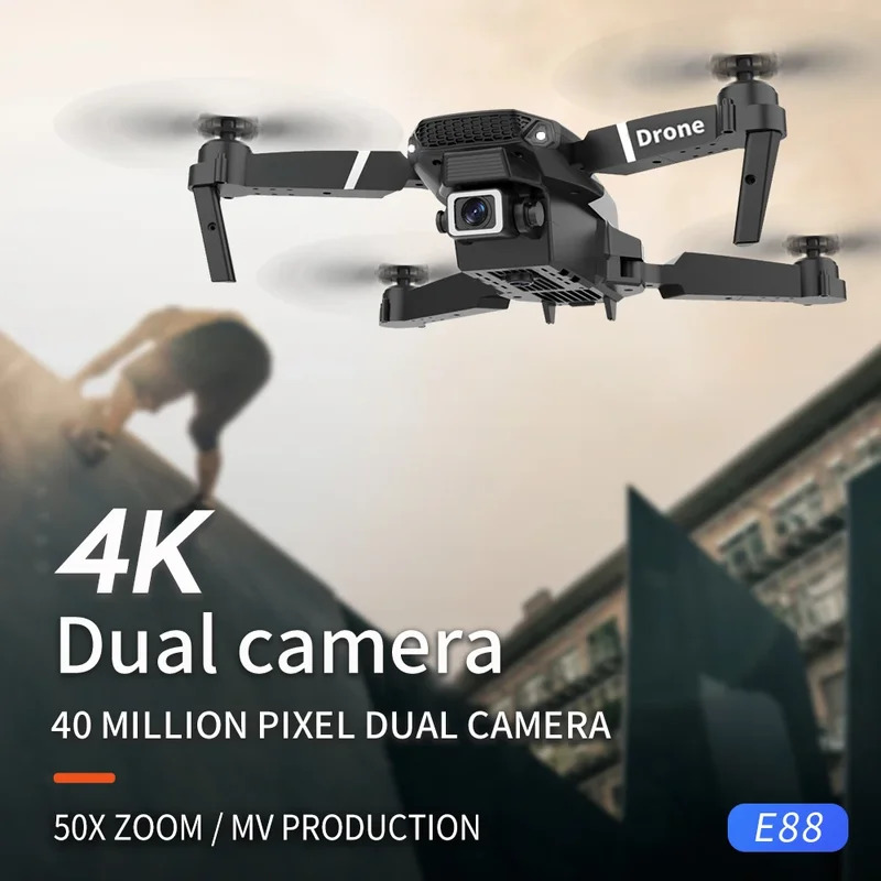 E88 ProIntelligent Folding Dro - Drone Camera Hd のレビューと価格