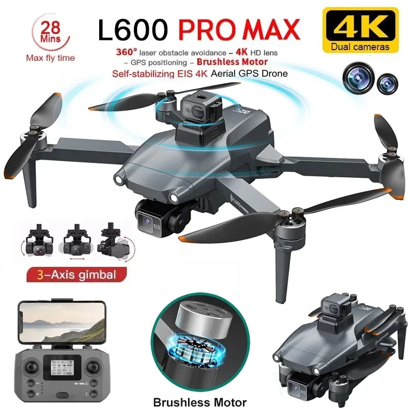 L600 PRO MAX GPS Drone Profess - Drone Camera Professional のレビューと価格