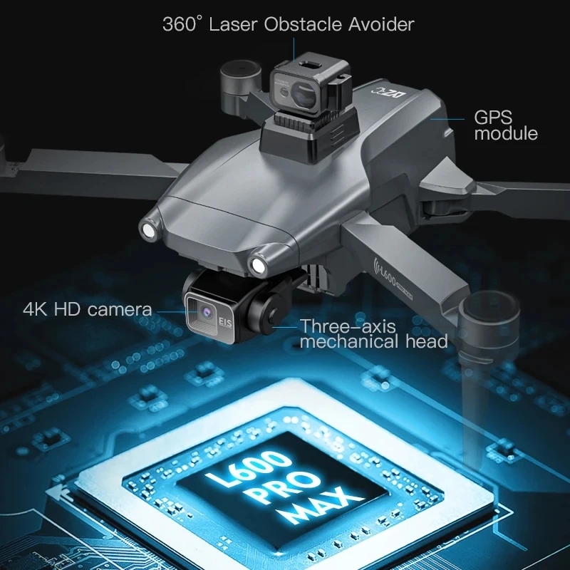 L600 PRO MAX GPS Drone Profess - Drone Camera Professional のレビューと価格