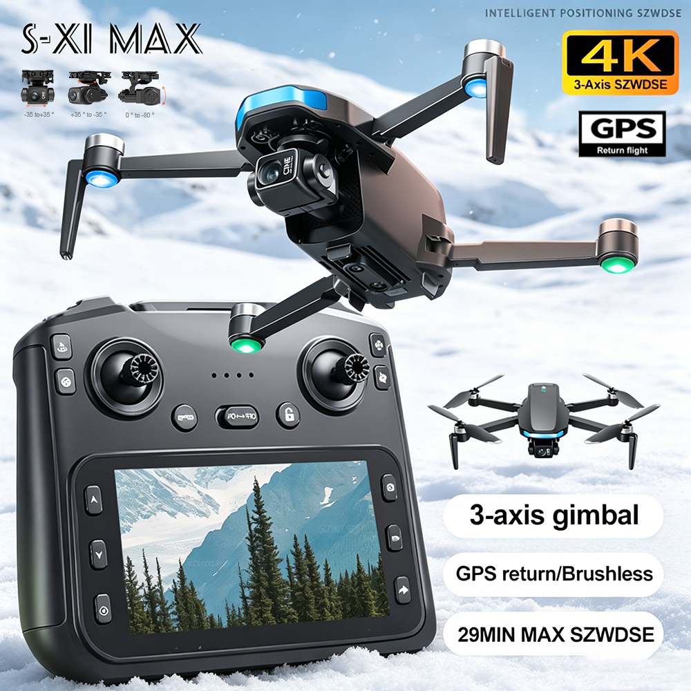 New S-X1 MAX Drone GPS 8K Prof - Drone Camera Professional のレビューと価格