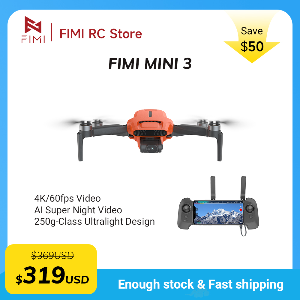 FIMI MINI 3 Camere drone 4K 60 - Drone Camera Night Vision のレビューと価格