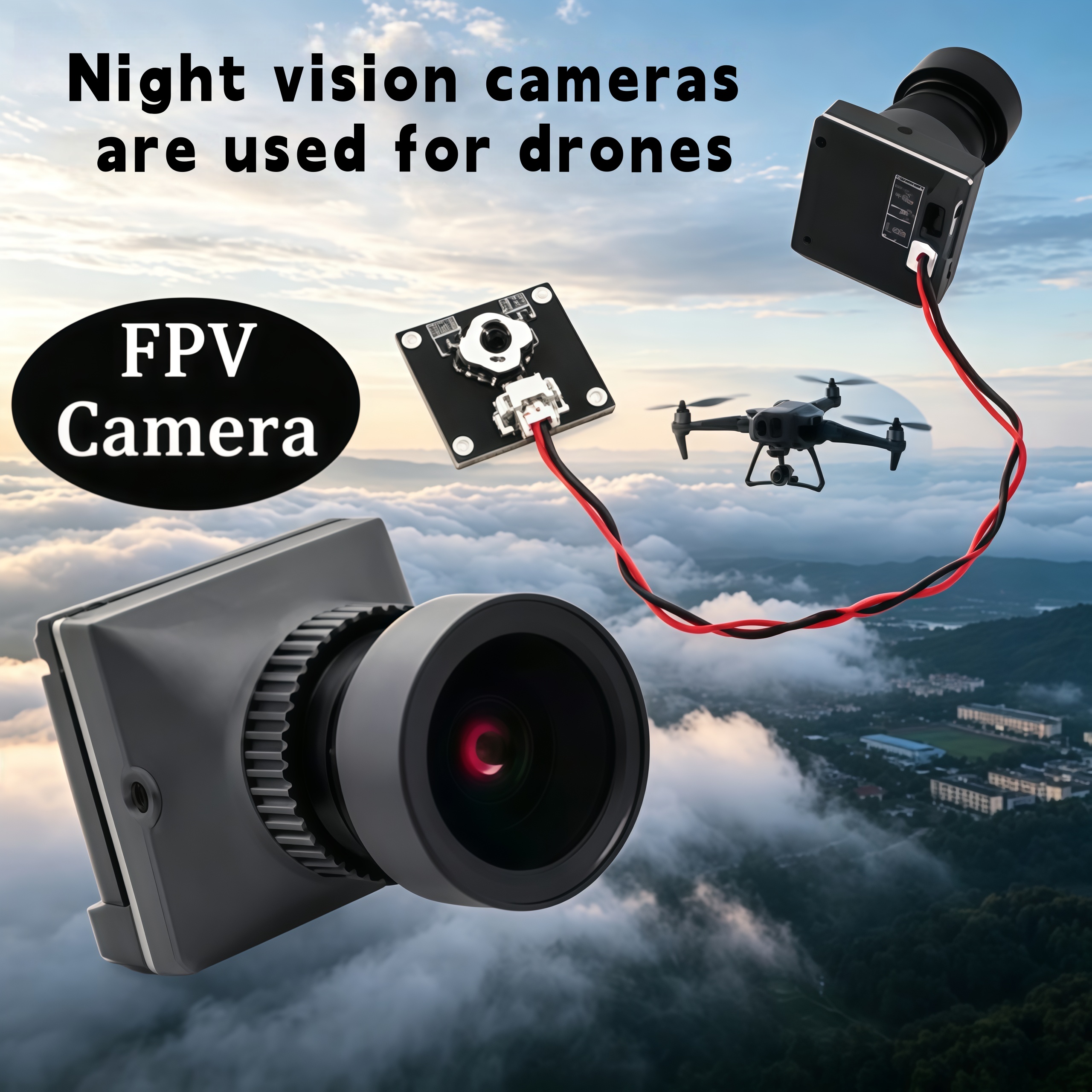 1500TVL HD CADDX Snail FPV Cam - Drone Camera Hd のレビューと価格